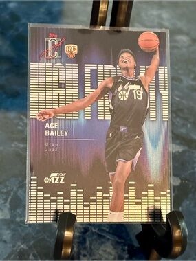 Ace Bailey Basketball Card Topps Signature Class High Fidelity Utah Jazz Rookie